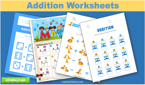 kindergarten addition worksheets pdf downloads for children.